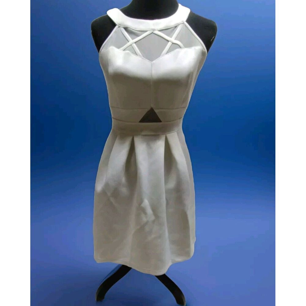 Sweet Storm Women's  Ivory‎ Romper with Long Overlay Size XS  No Tags